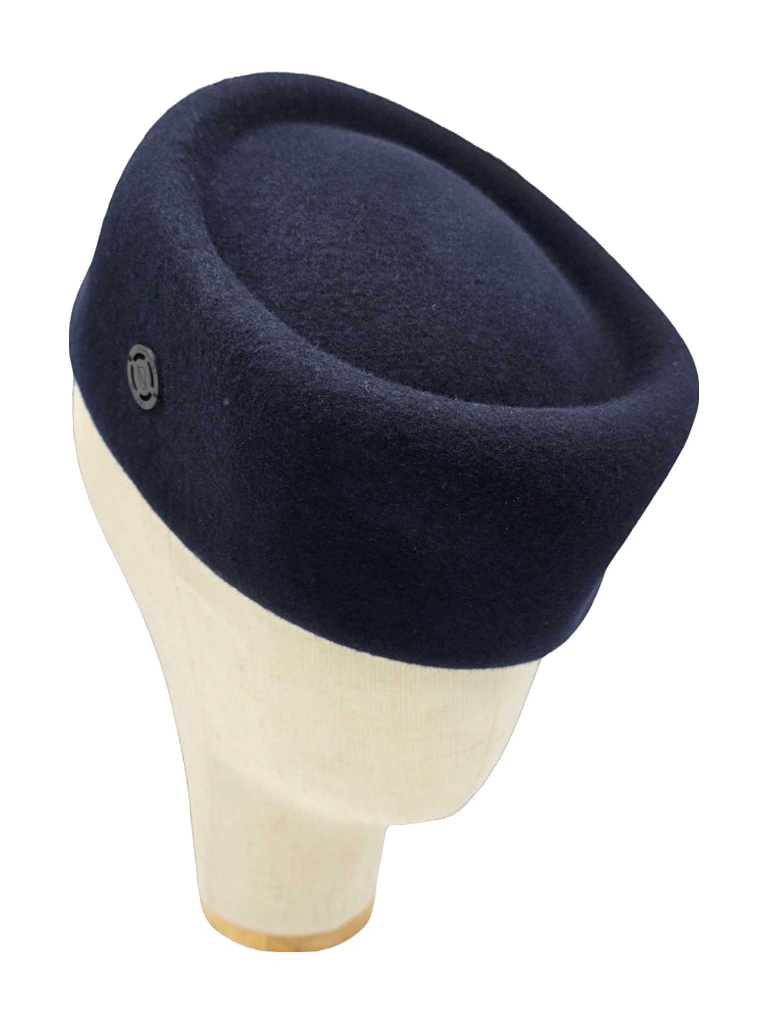 OLGA, toque en feutre – création Katoushti (bleu marine)